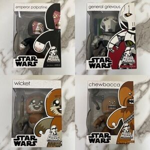 Mighty Muggs Star Wars Wicket Emperor Palpatine Chewbacca General Grievous Lot